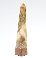 Statement Green Onyx Obelisk Tower - alternate angle