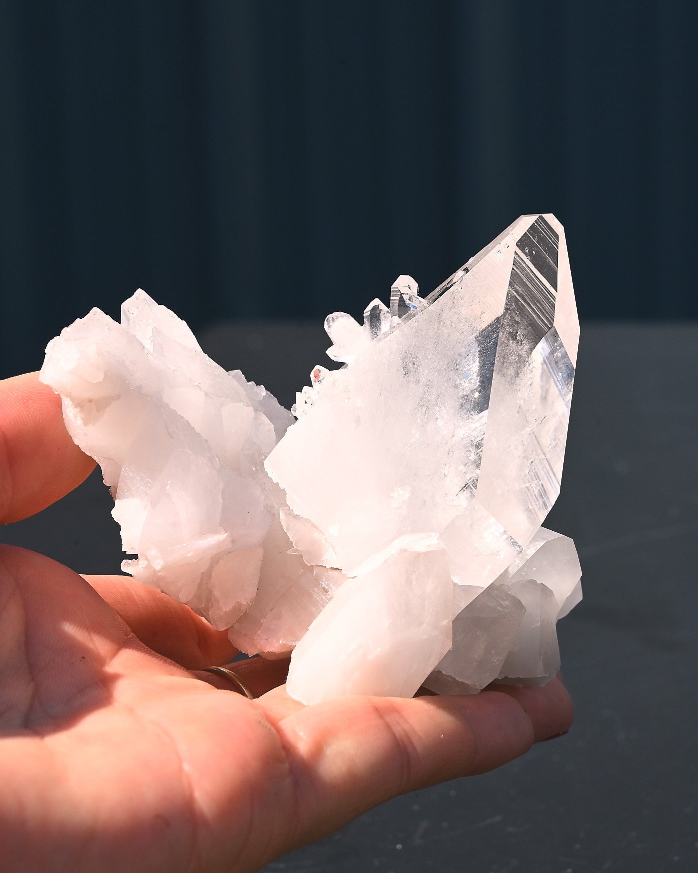 Arkansas Clear Quartz Cluster 0.450 lbs Fisher Mountain