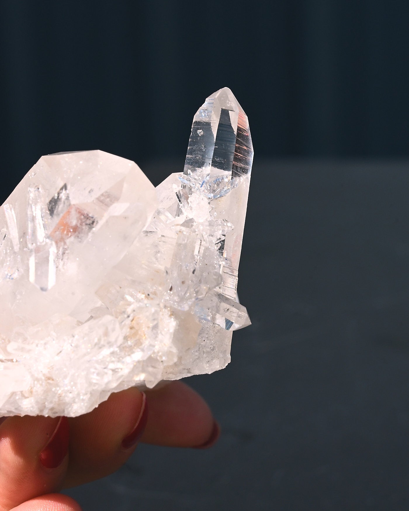 Arkansas Clear Quartz Cluster 0.375 lbs Fisher Mountain