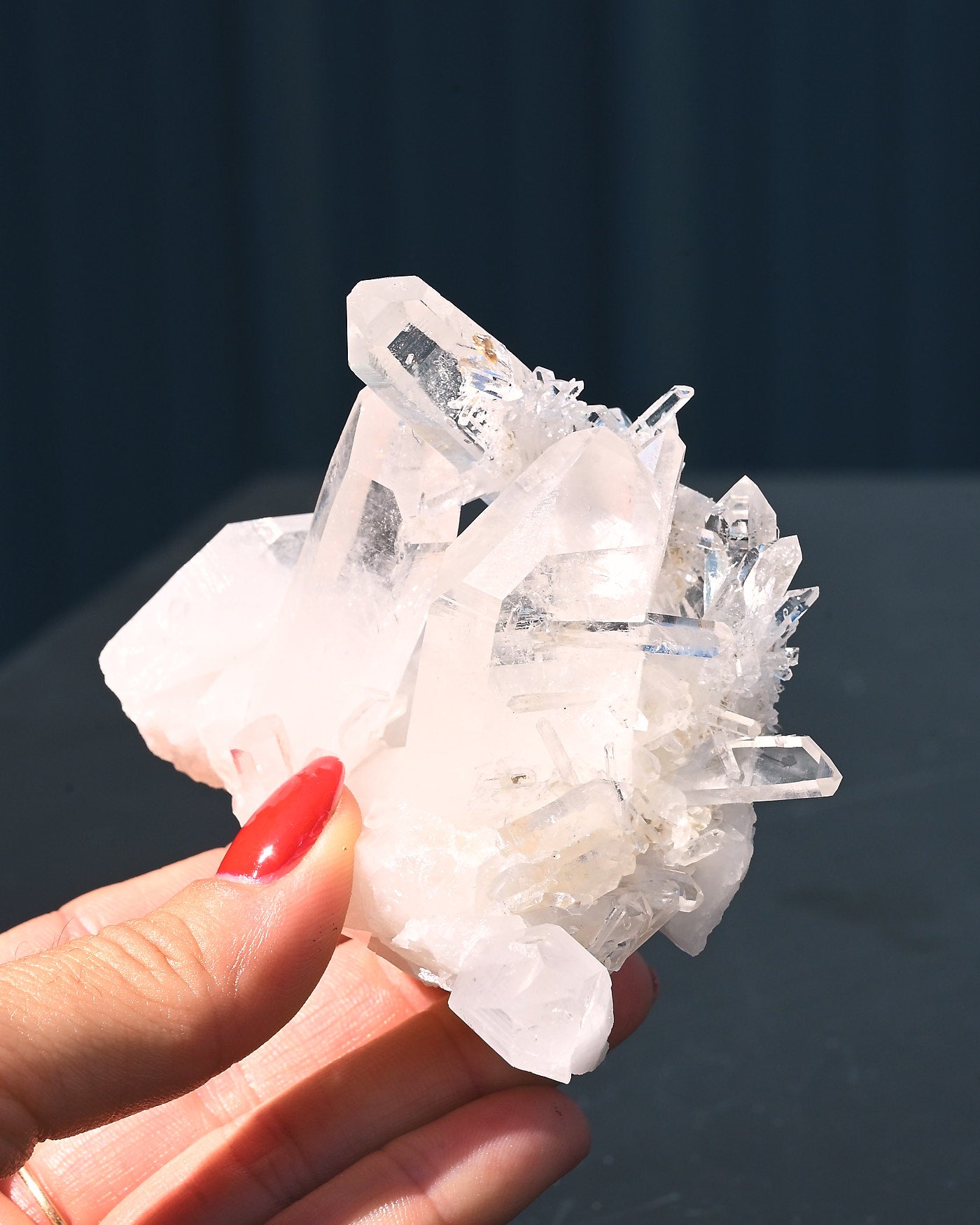 Arkansas Clear Quartz Cluster 0.375 lbs Fisher Mountain