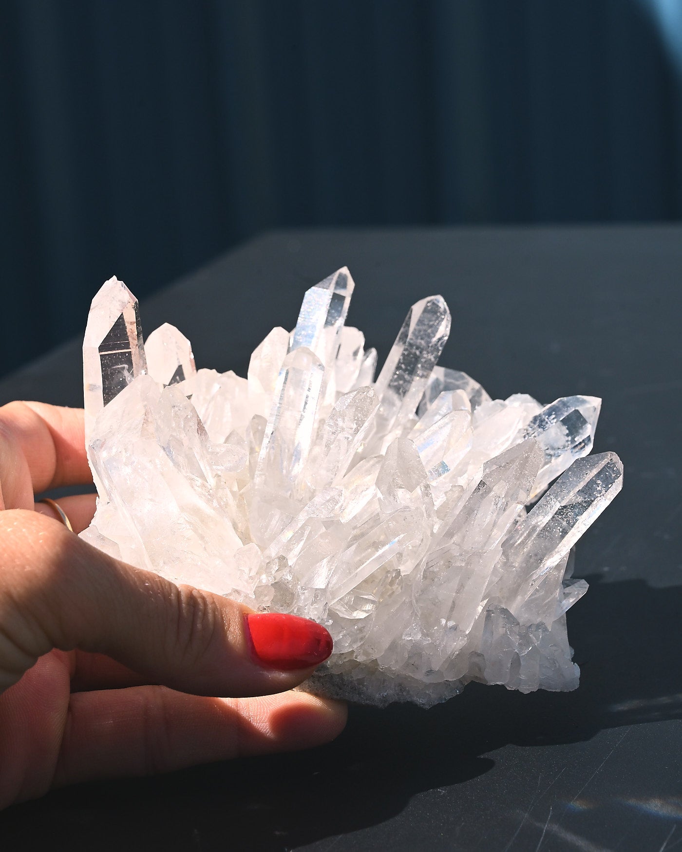 Arkansas Clear Quartz Cluster 0.835 lbs Fisher Mountain