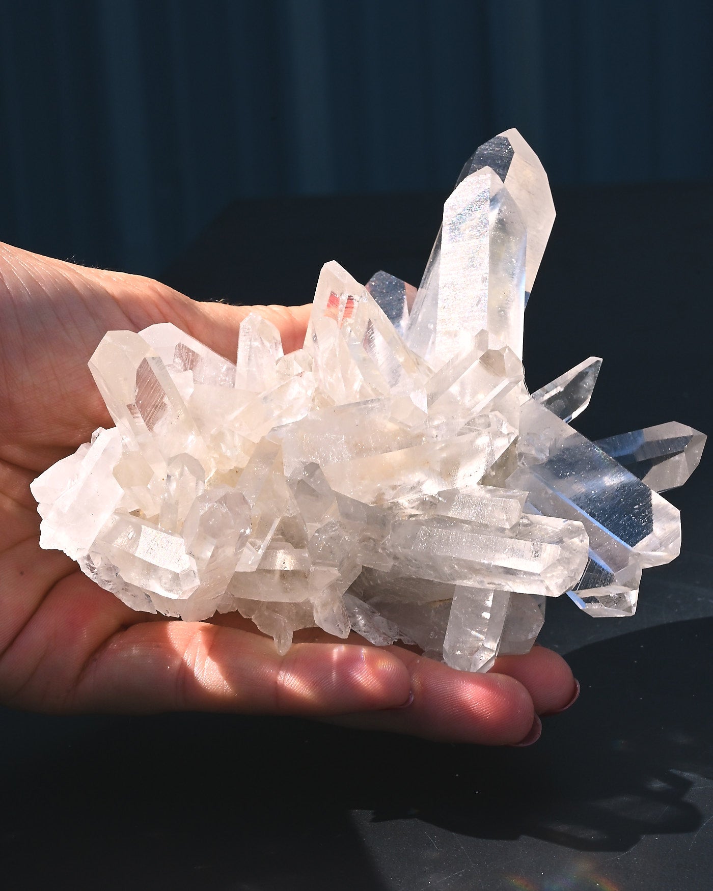Arkansas Clear Quartz Cluster 0.815 lbs Fisher Mountain