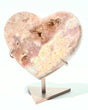 Pink Amethyst Heart on Stand 748g