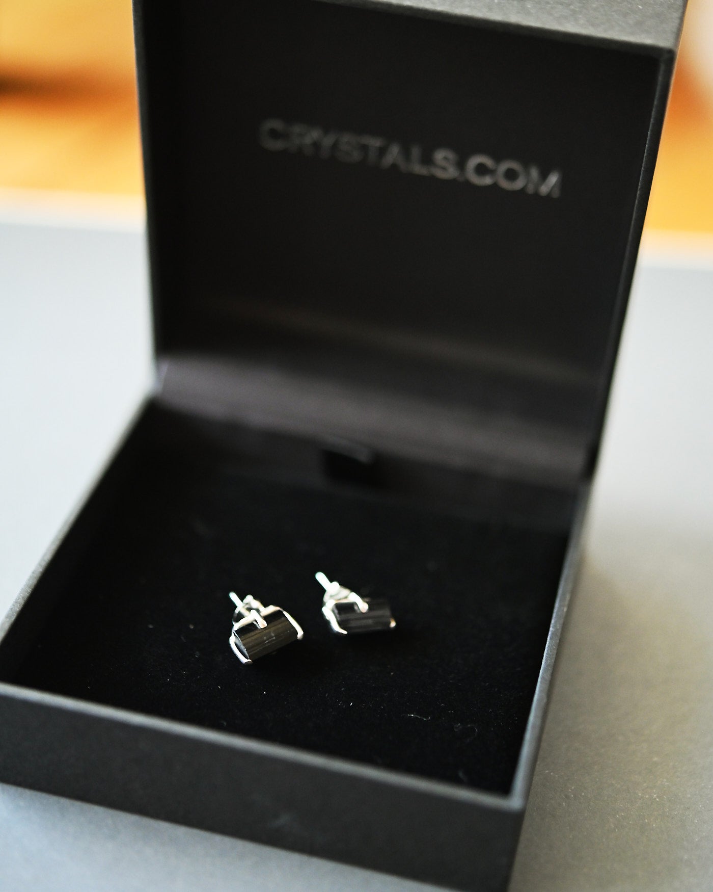 Black Tourmaline Sterling Silver Earrings