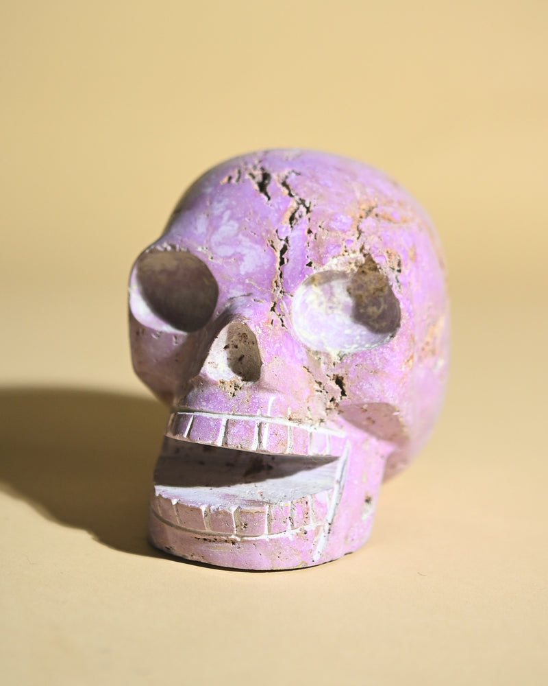 Phosphosiderite Skull  3.7lbs – Peru