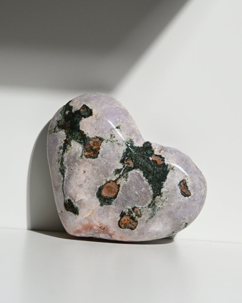 Pink amethyst Heart