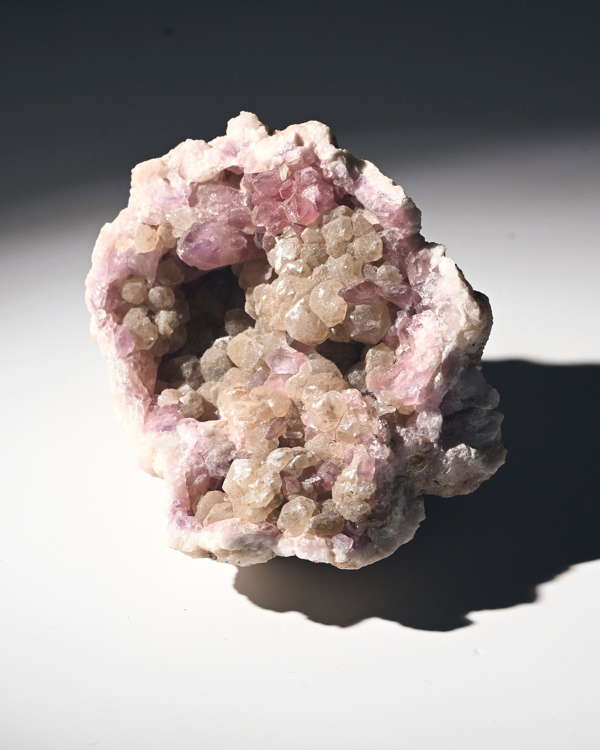Pink Amethyst Geode 4in