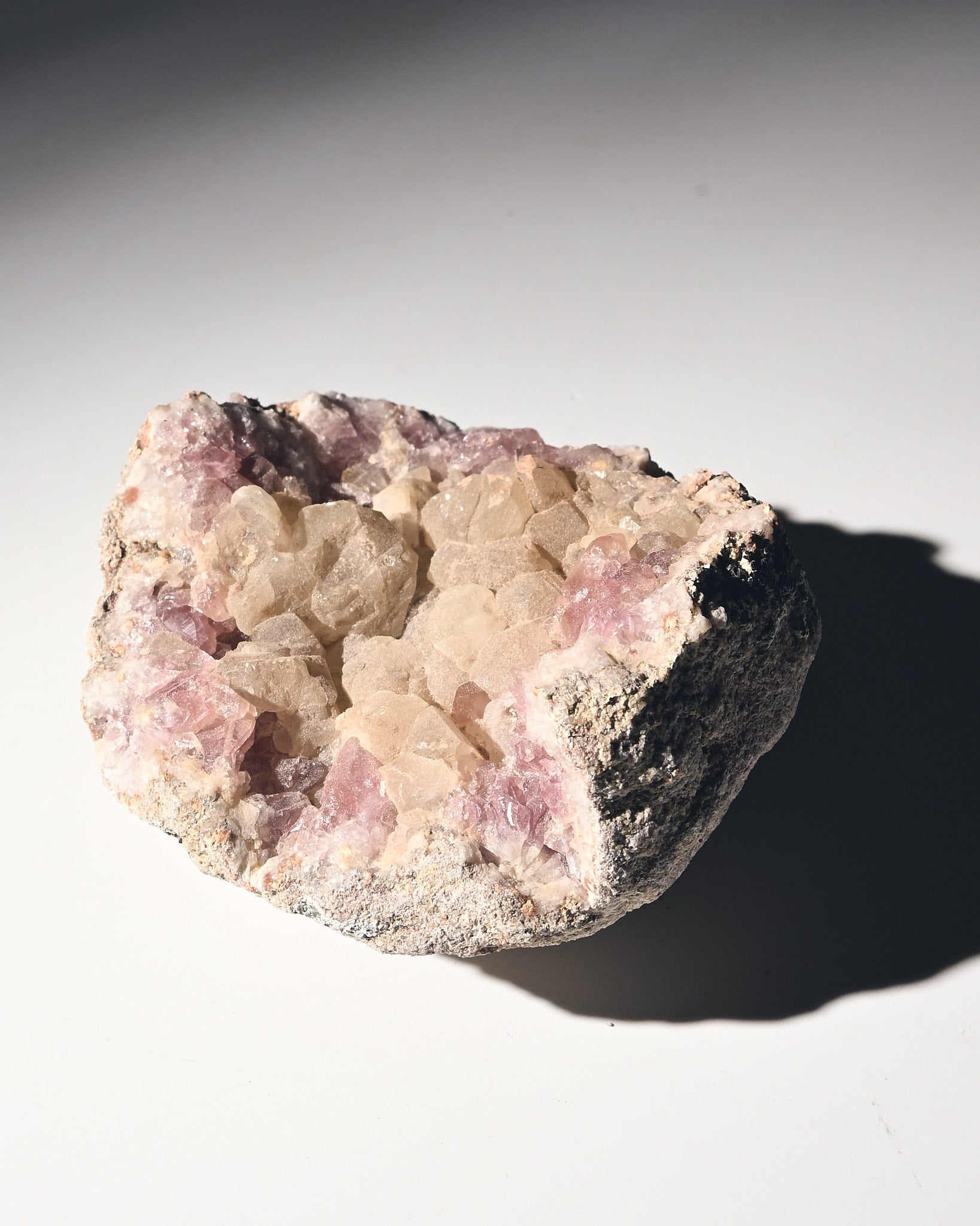 Pink Amethyst Geode 4in