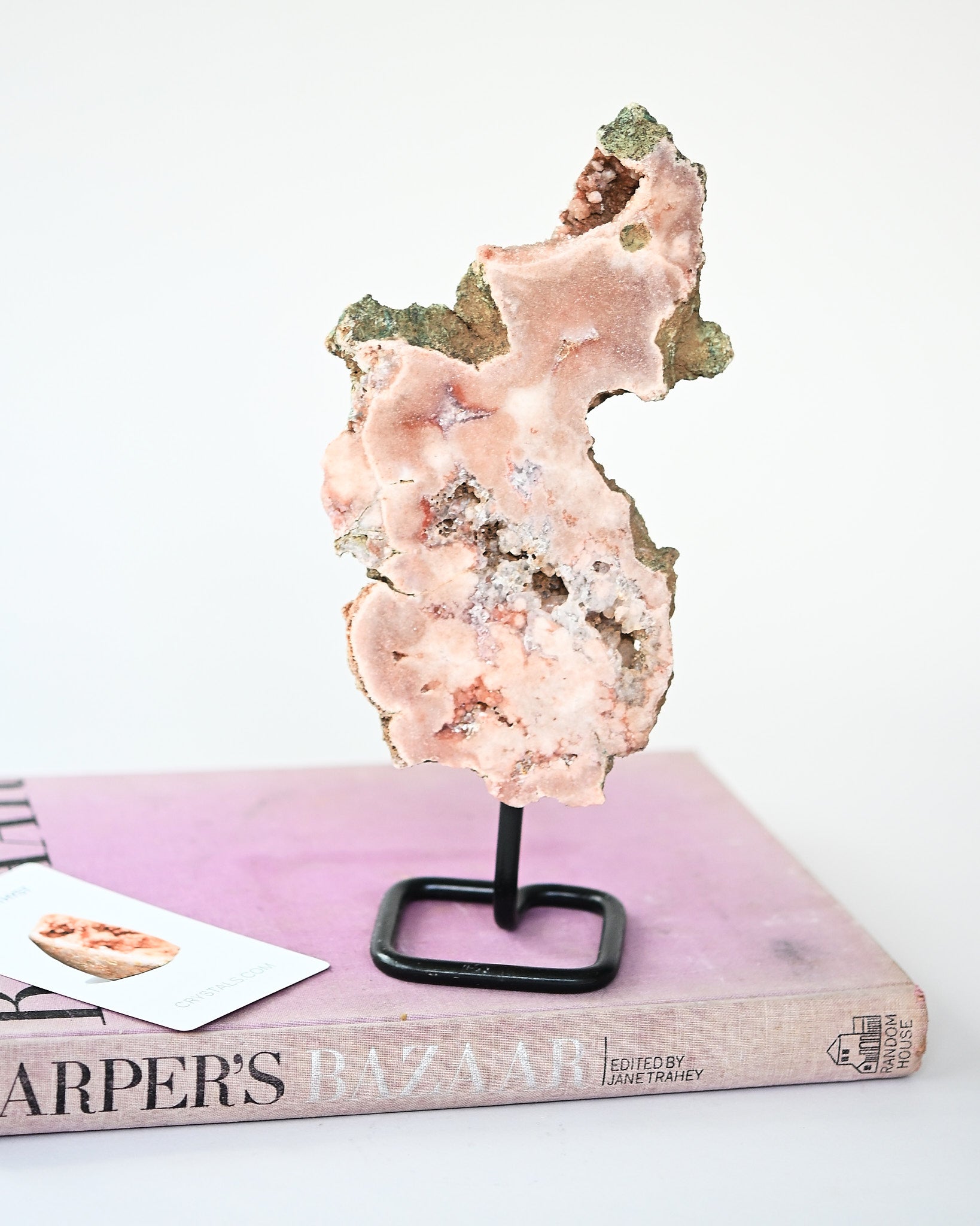 Pink Amethyst Slab on Stand 1.7lb
