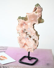 Pink Amethyst Slab on Stand 1.7lb