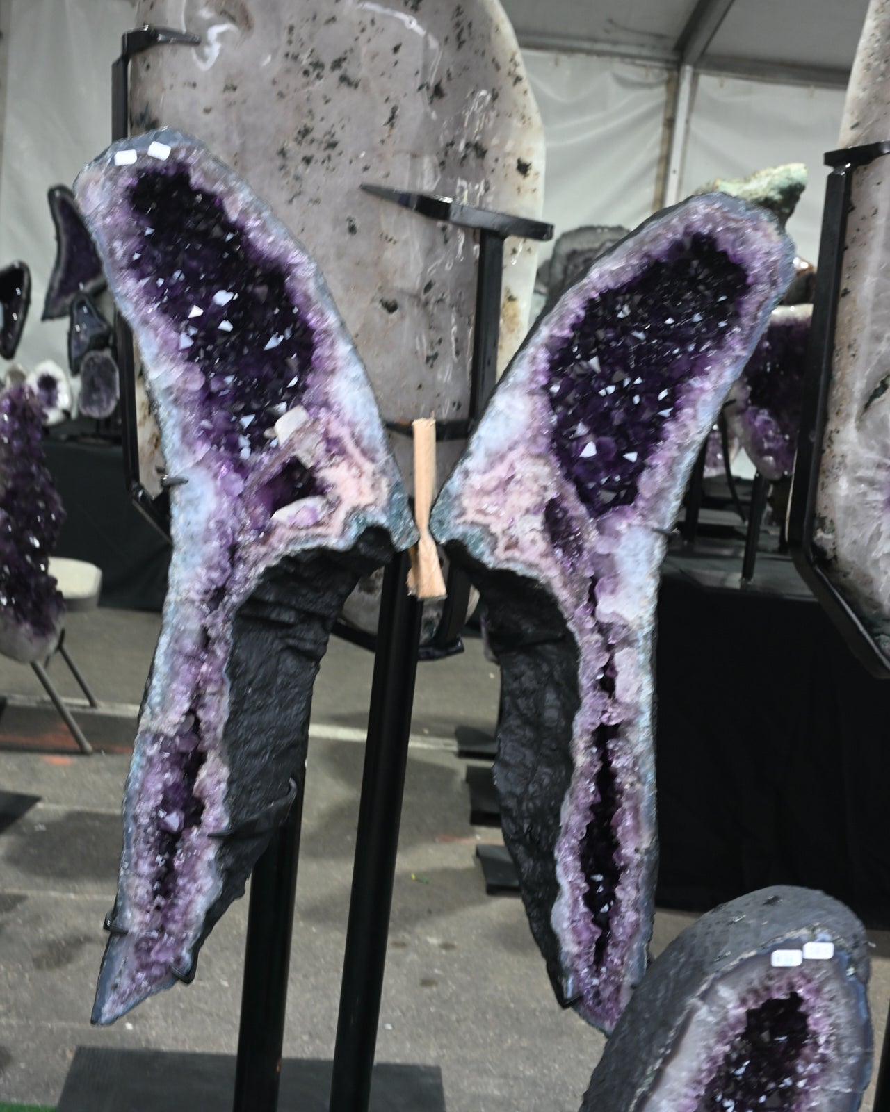 Pink Amethyst Geode Wings – 122.4 lb (One of One)
