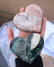 Pink Amethyst Heart 4 in