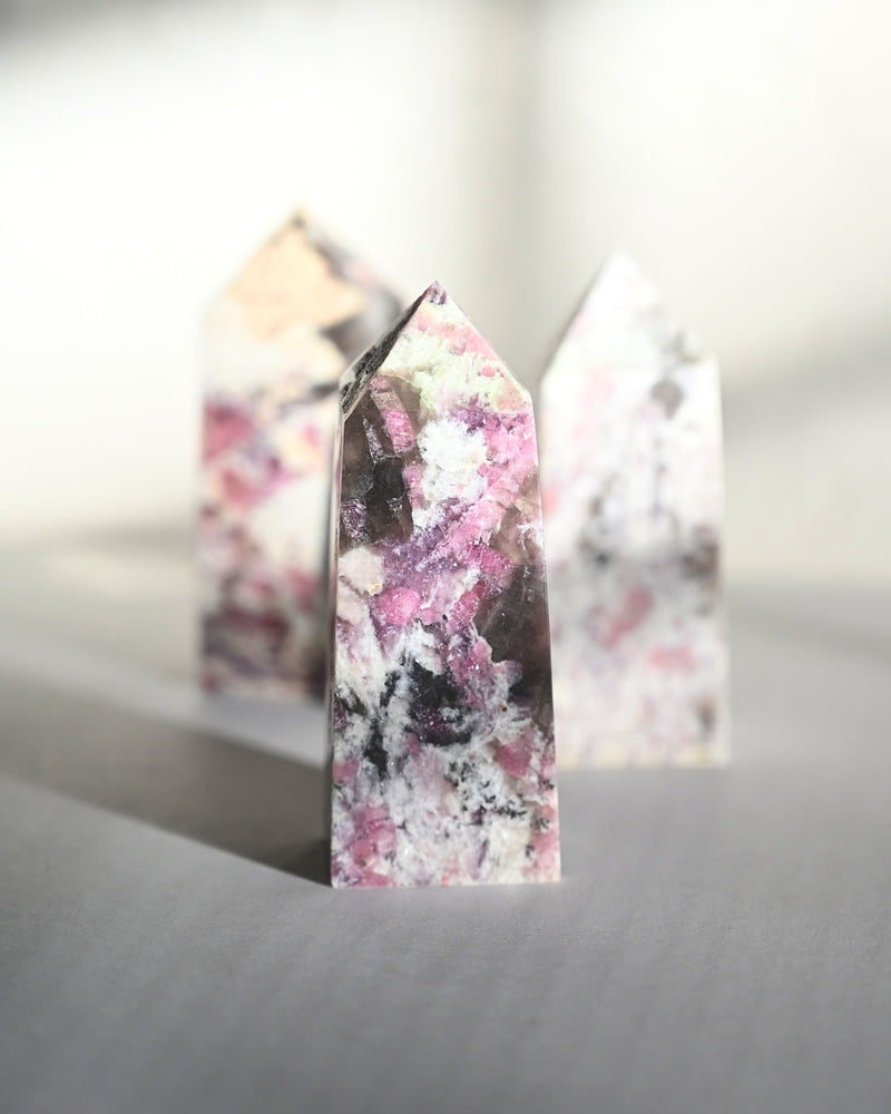 pink tourmaline crystal