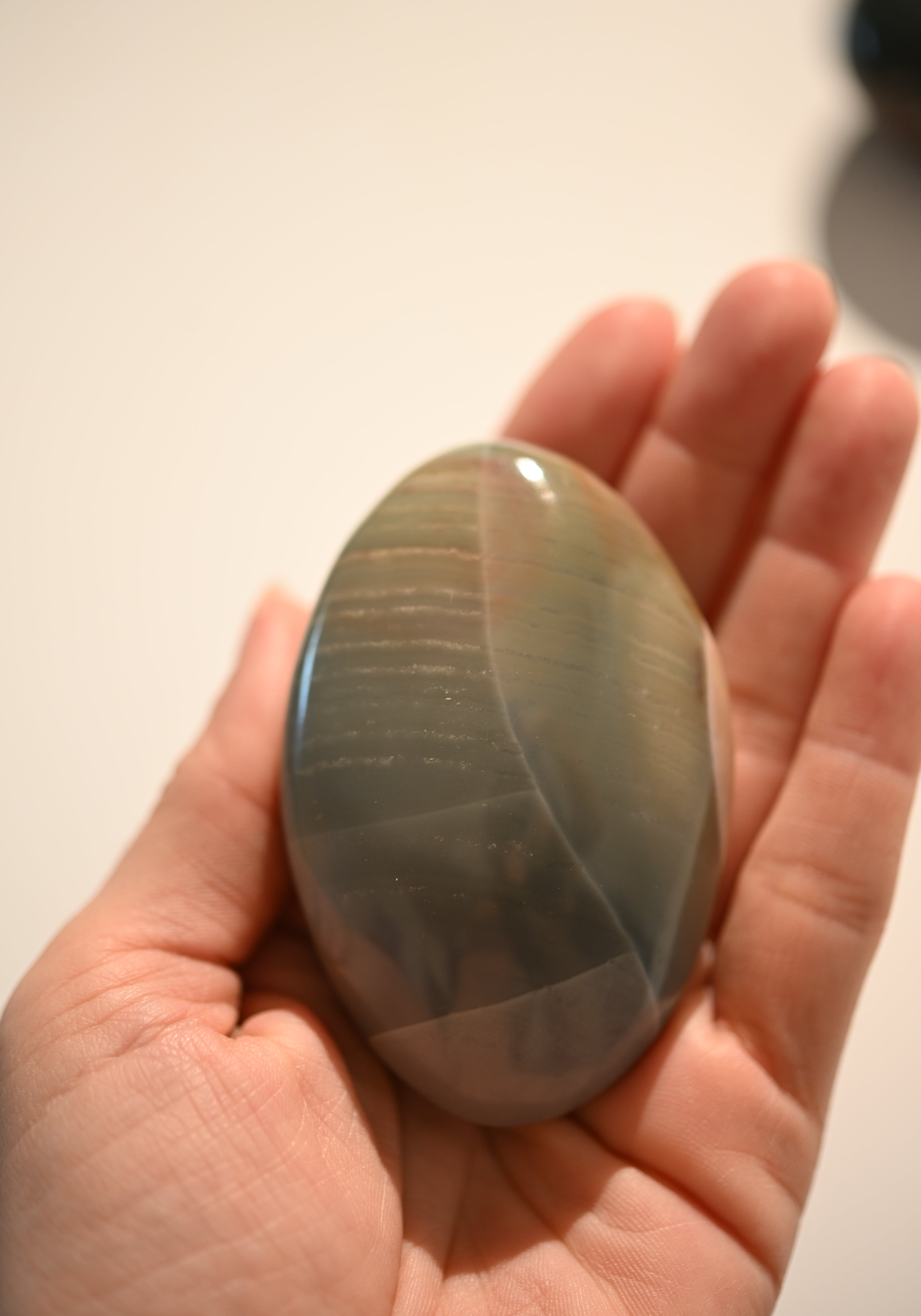 Polychrome Jasper palm stone