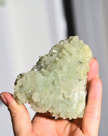 Prehnite Crystal Cluster — Prehnite crystal specimen