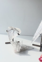 Clear Quartz Heart on Stand 3lbs