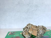 XL Chrysocolla Sphere + Amethyst Geode on Stand + Cubic Pyrite Cluster Bundle