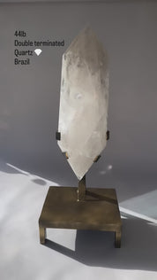44lb XXL  Double-Terminated Quartz Point on Custom Stand