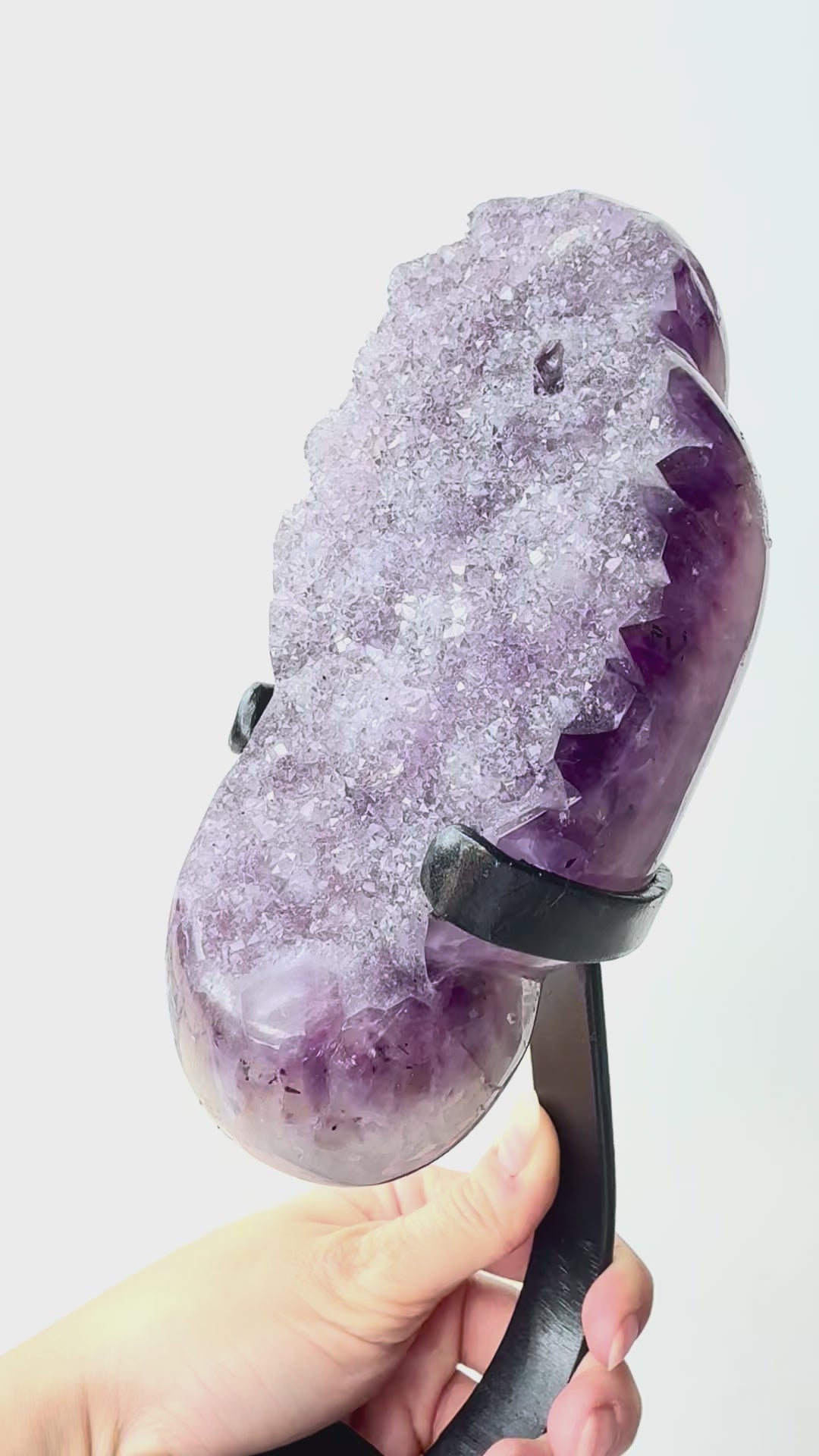Amethyst Crystal Geode on Stand 3.7lbs No. 1.73
