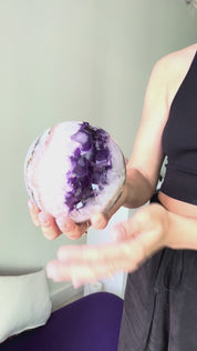XL Amethyst Druzy Crystal Sphere 5.2lbs