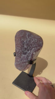 Amethyst Crystal Geode on Stand 3.1lbs
