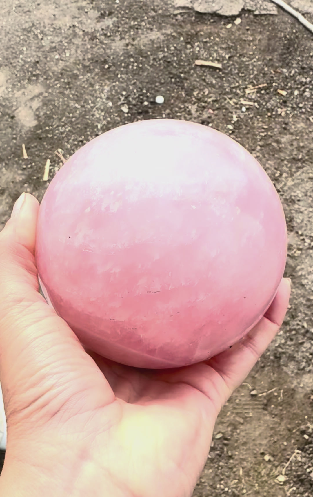 XL Rose Quartz Sphere 4lbs