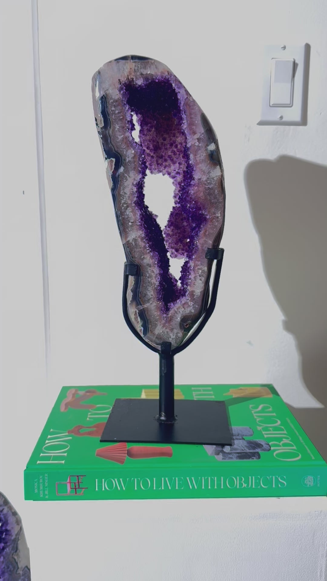 Amethyst Crystal Geode on Stand 9.9lbs