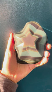 Rainbow Obsidian Star Freeform 5in