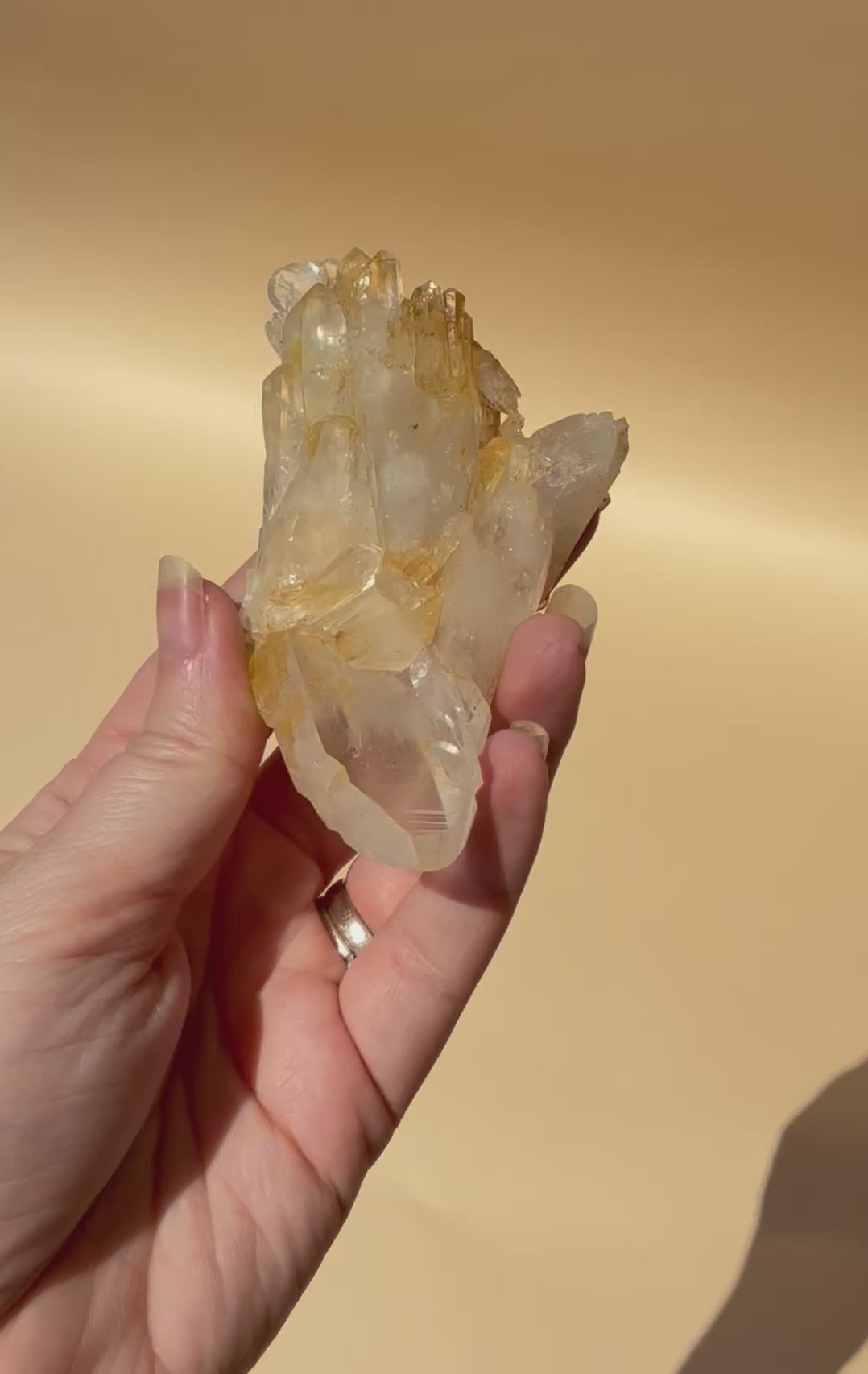 Double Terminated Golden Colombian Quartz