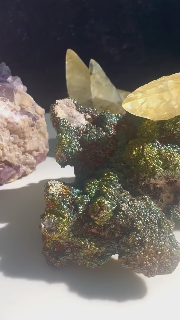 Fluorite with Pyrrhotite and Muscovite | Lindao Deposit | Inner Mongolia