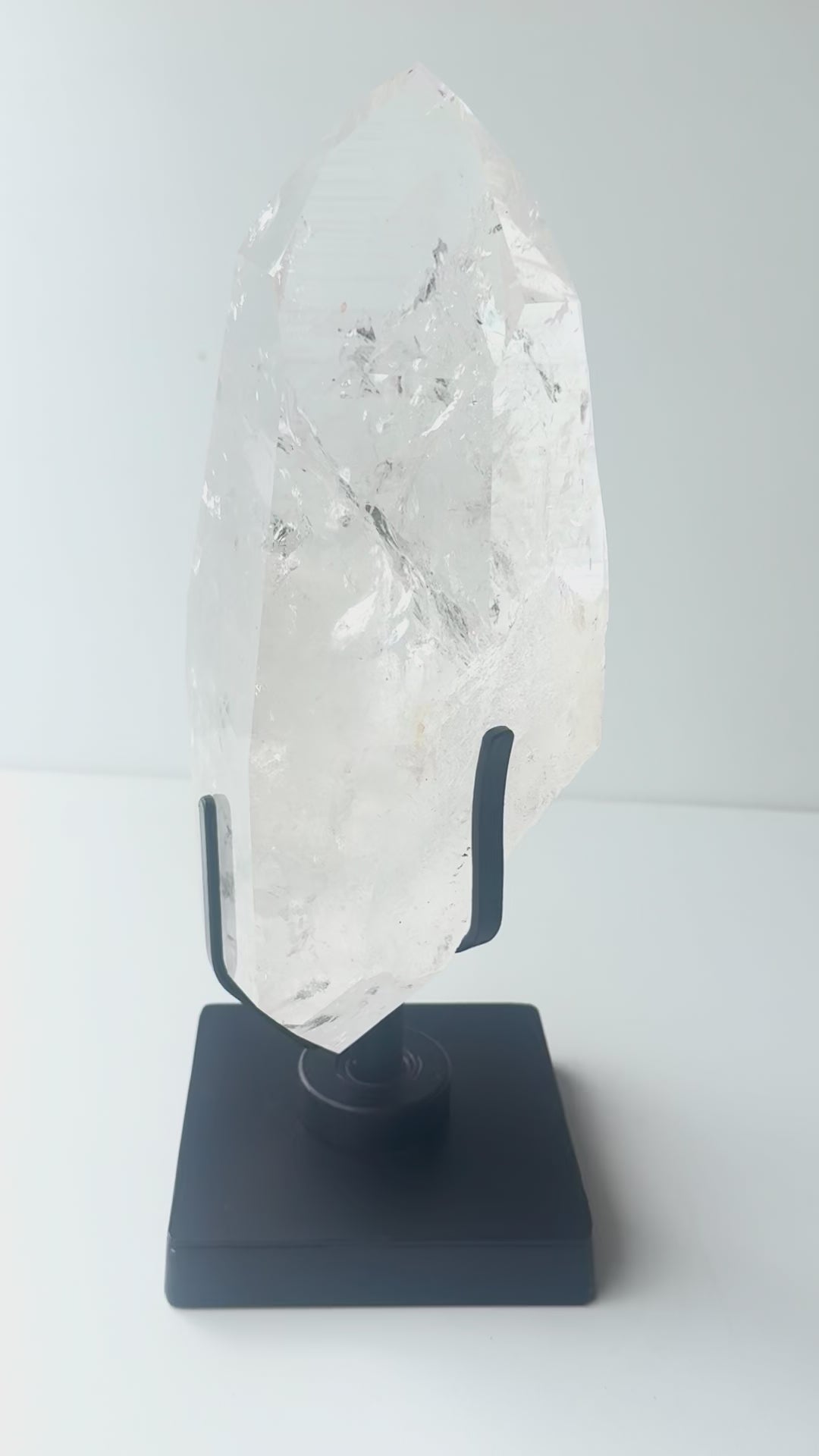 Clear Quartz Point on Stand 6.5lbs