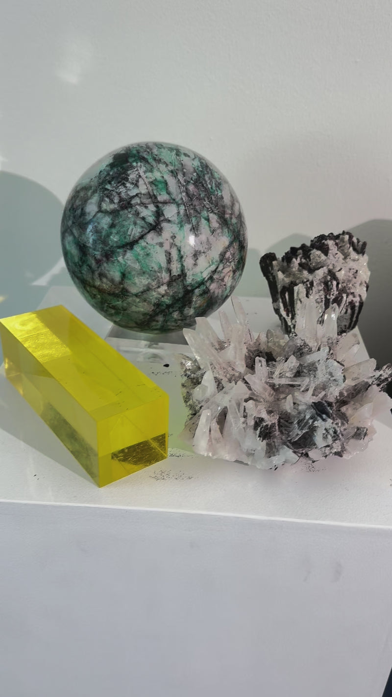 Hubnerite with Quartz 2.6lbs