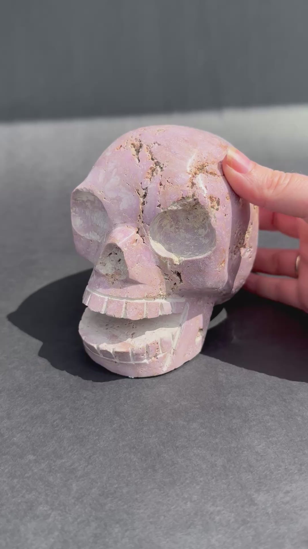 Phosphosiderite Skull  3.7lbs – Peru