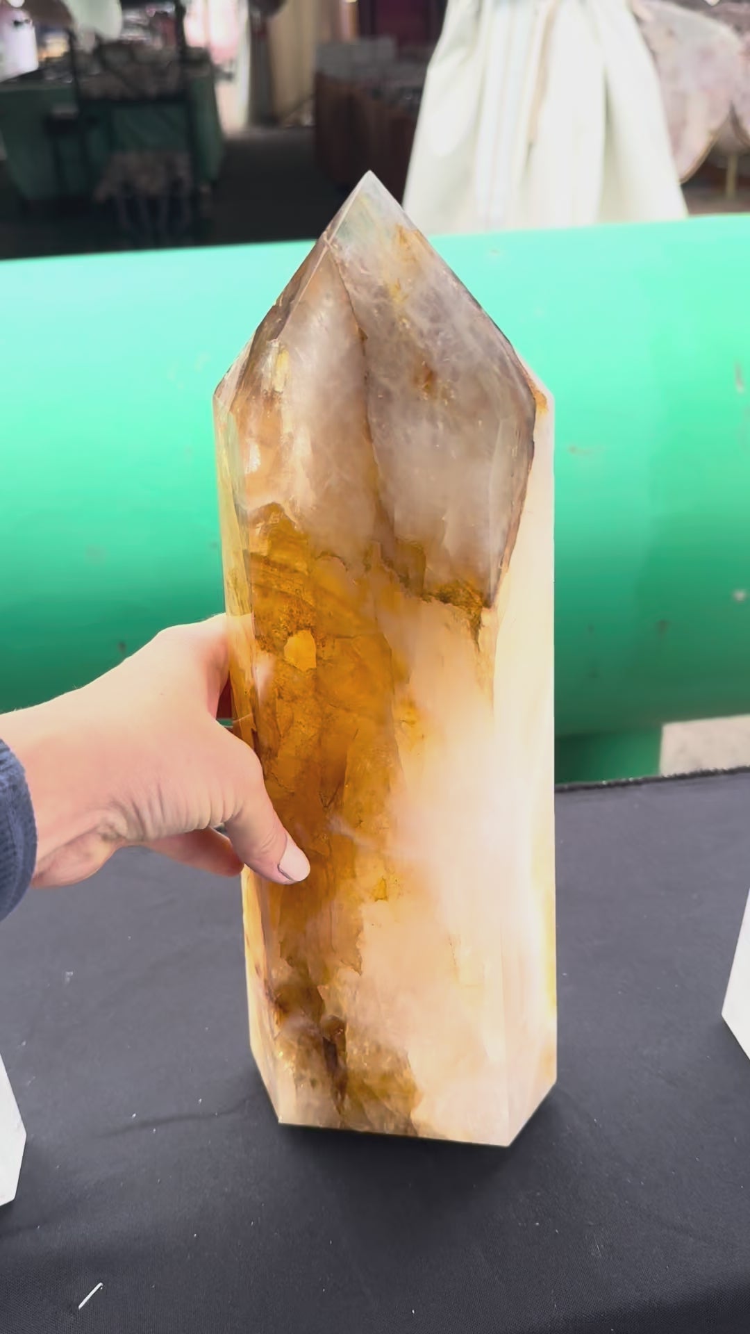 Statement Hematite Quartz Tower 12lbs