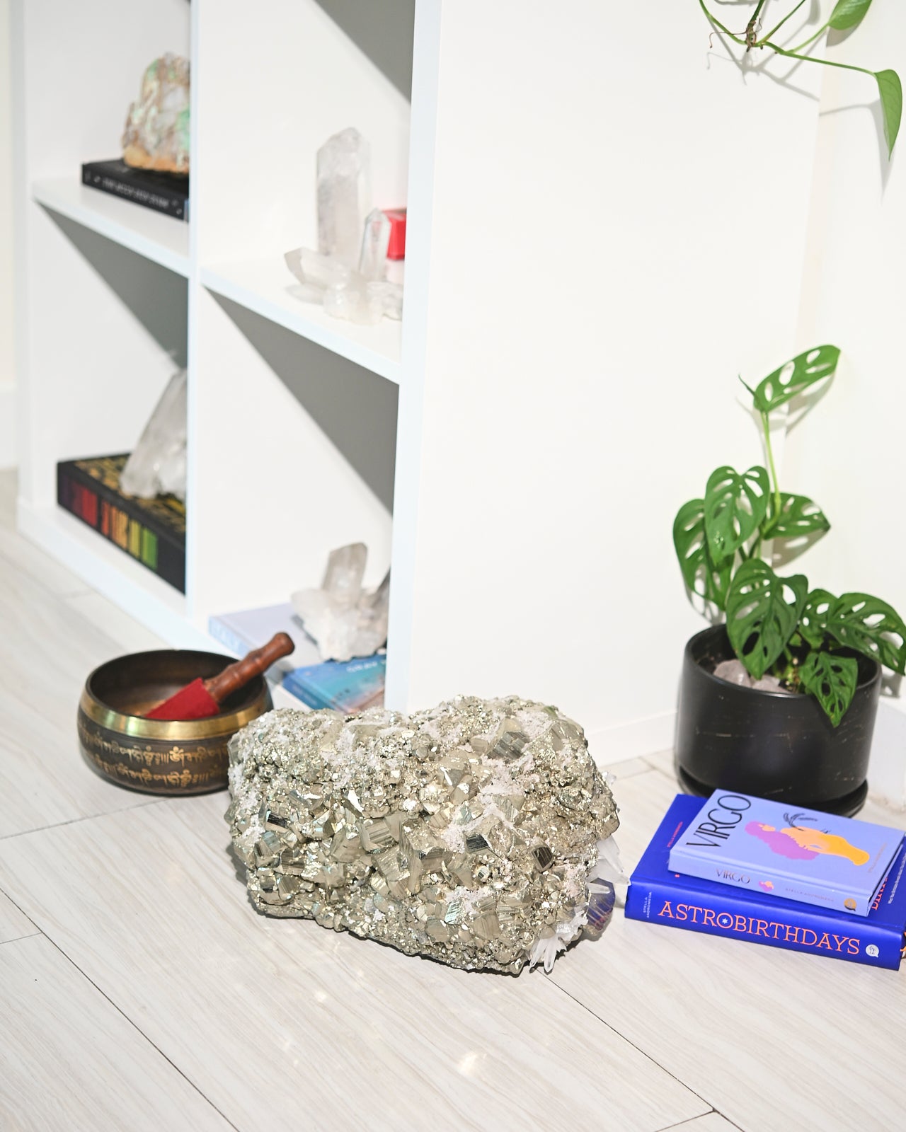 Quartz & Pyrite Statement Duo — The Alchemy Pair