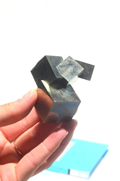 Interlocking Spanish Pyrite Cubes
