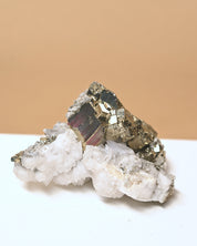 Pyrite and Calcite Crystal Cluster 3in