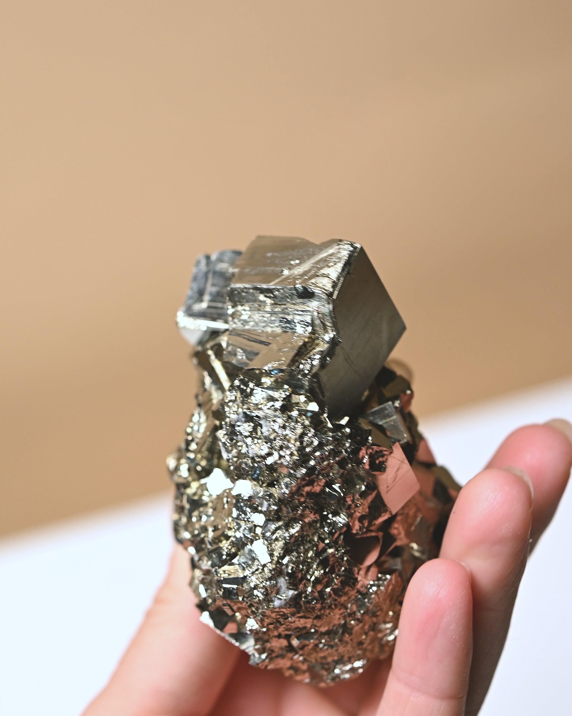 Pyrite Cubic Cluster 4in