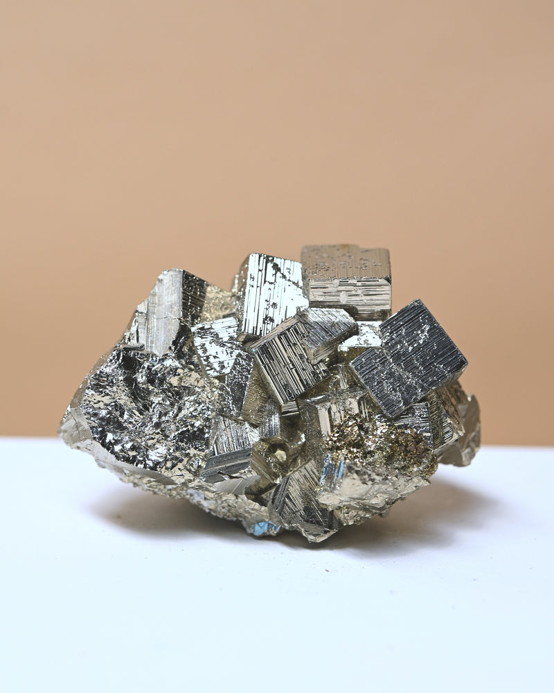 Pyrite Cubic Cluster 4in