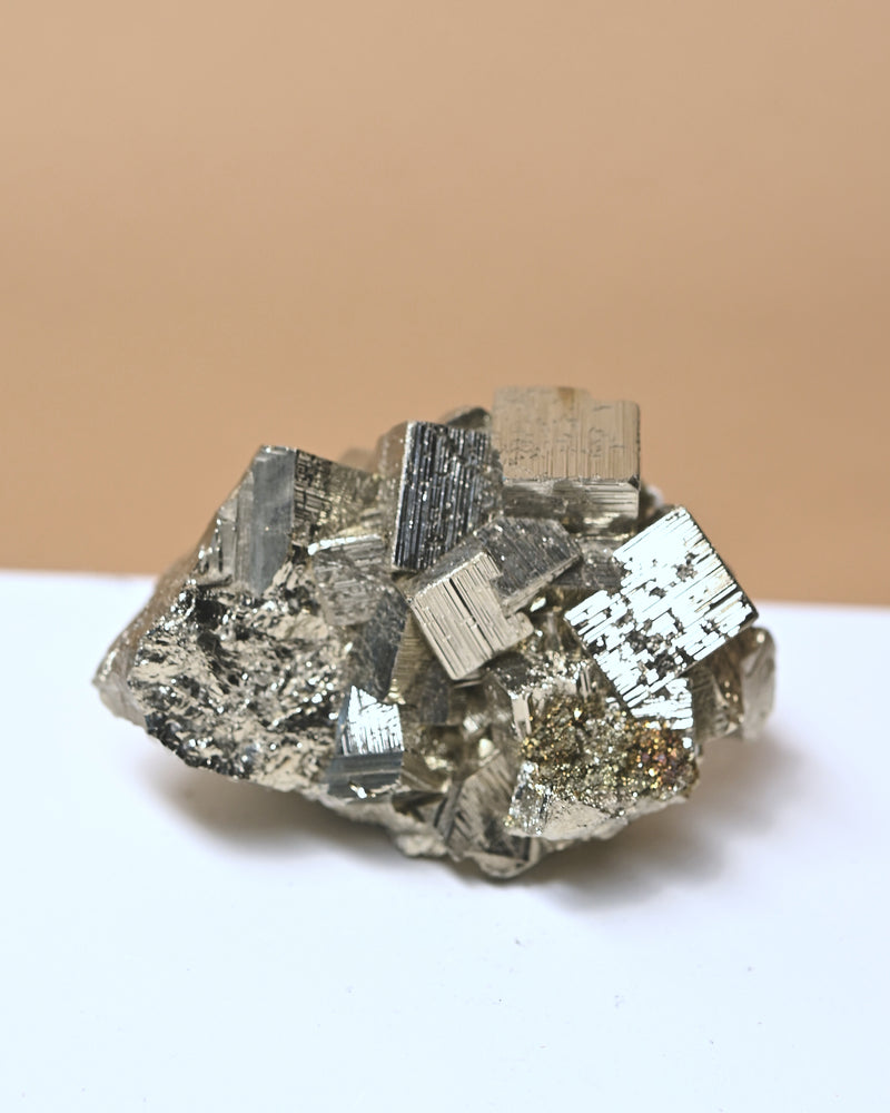 Pyrite Cubic Cluster 4in