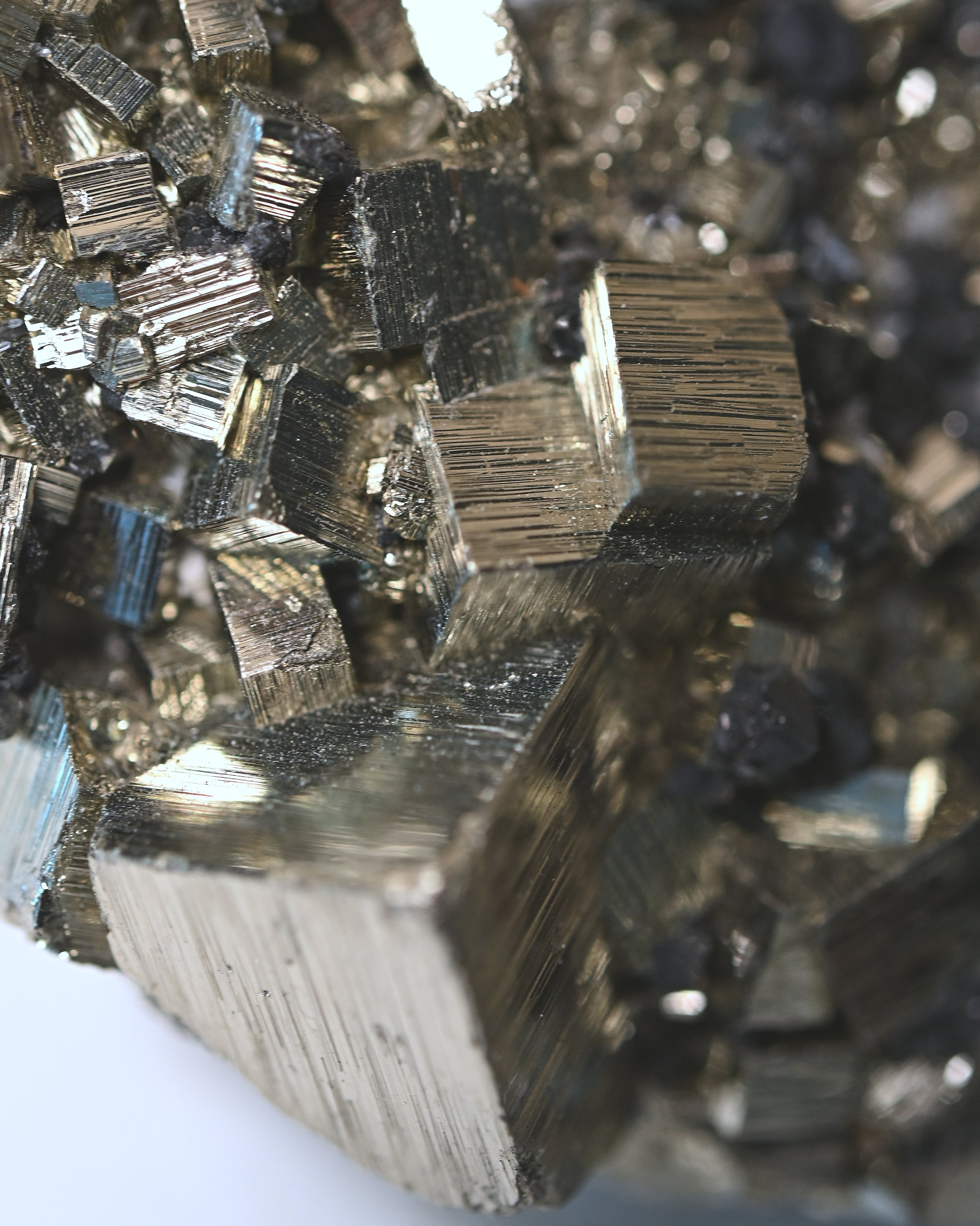 Pyrite Cubic Cluster 4in