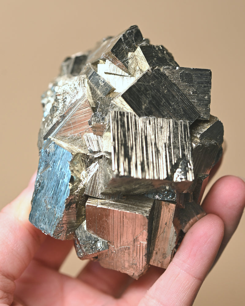 Pyrite Cubic Cluster 3in