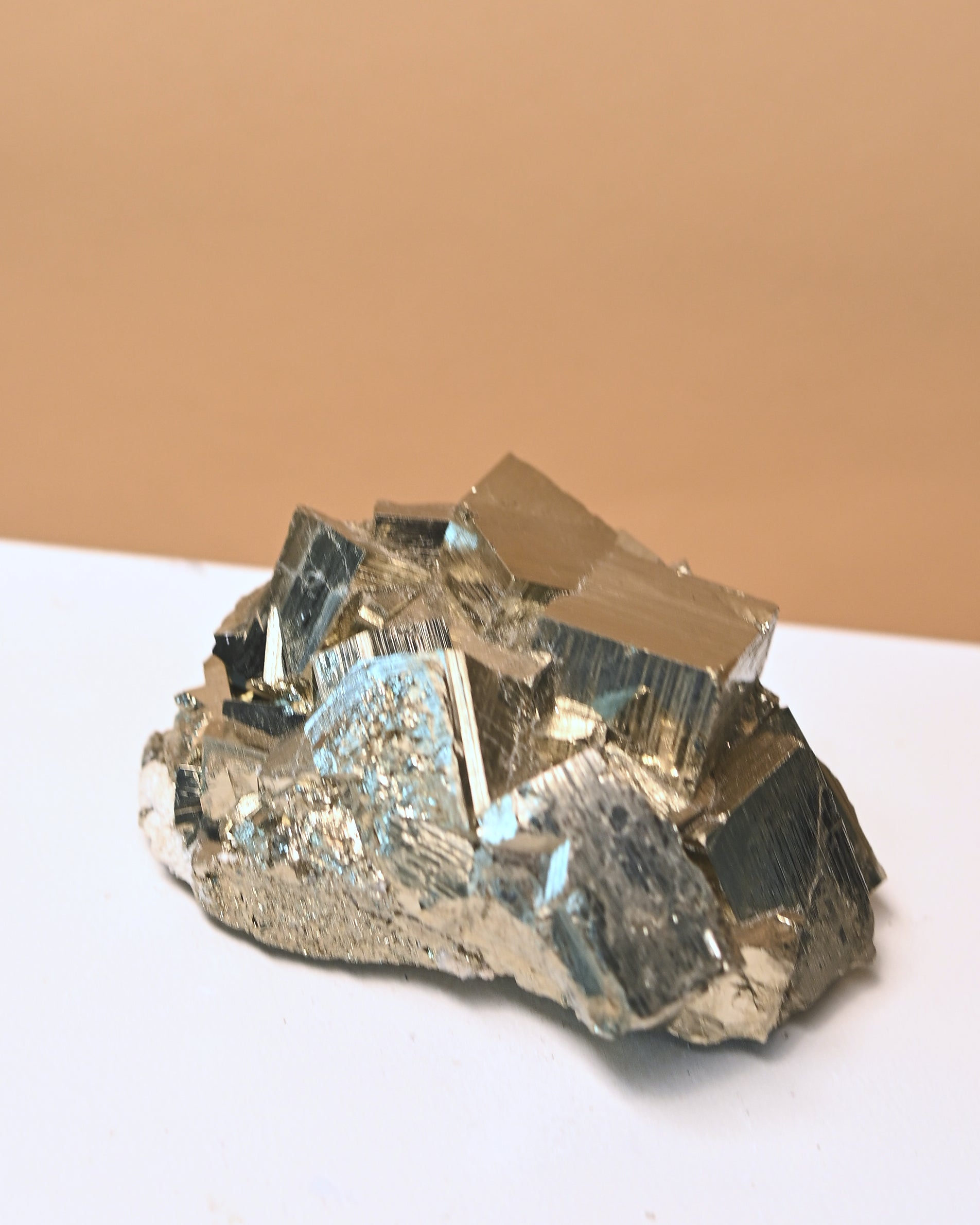 Pyrite Cubic Cluster 3in