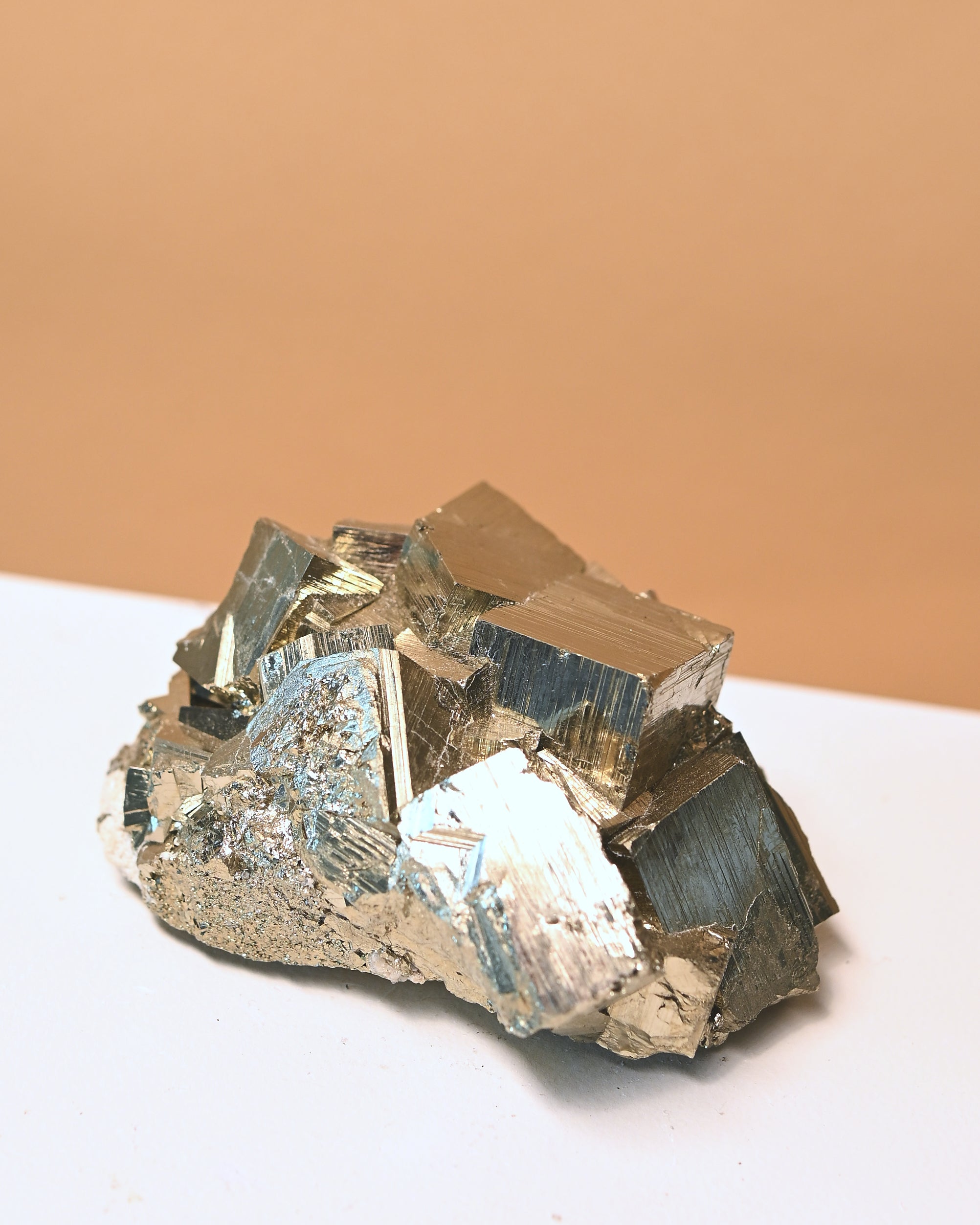 Pyrite Cubic Cluster 3in