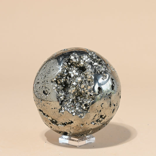 pyrite crystal sphere