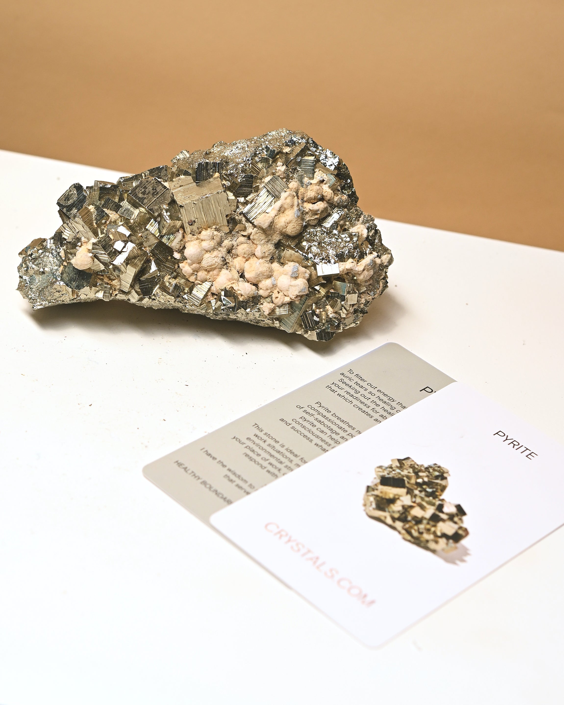 Pyrite with Botryoidal Calcite 4lbs