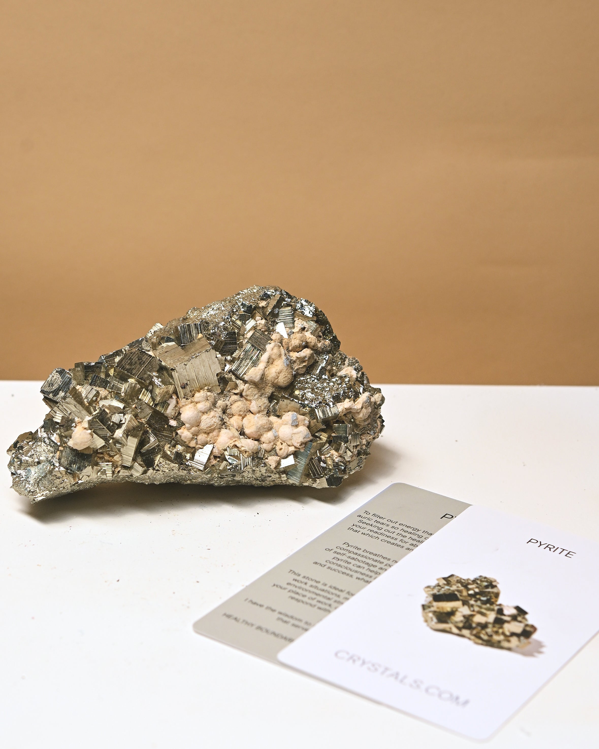 Pyrite with Botryoidal Calcite 4lbs