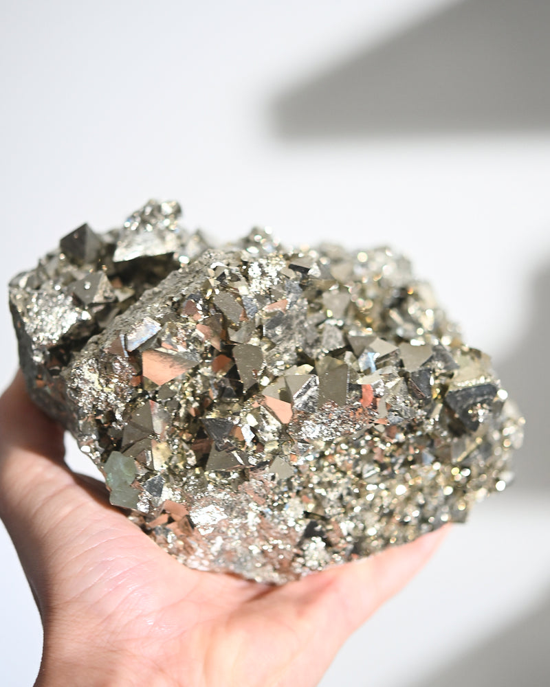 Octahedral Formation Pyrite Cluster 6lbs