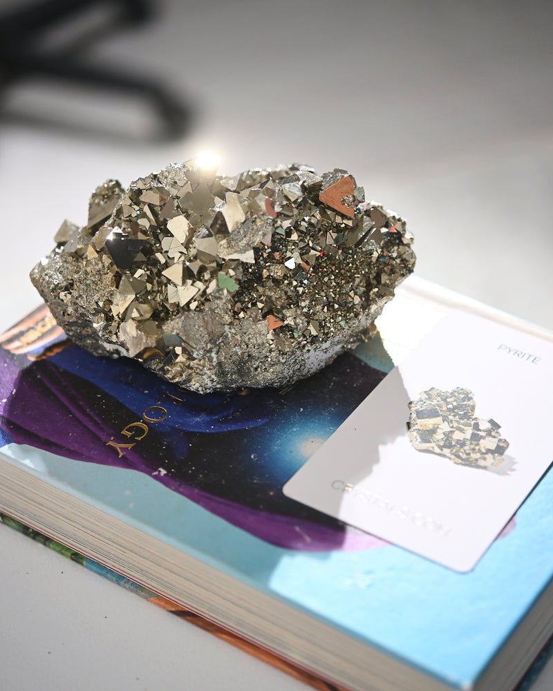 Octahedral Formation Pyrite Cluster 6lbs