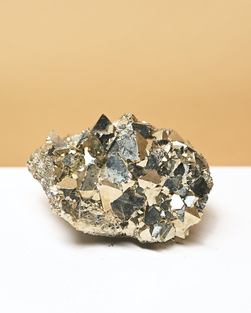 Octehedral Pyrite Cluster 4in